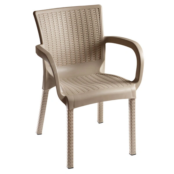 Τραπεζαρία Icon-Festive σετ 5τεμ PP σε cappuccino απόχρωση