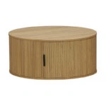 Τραπέζι σαλονιού Scandi  MDF σε φυσική απόχρωση Φ80x35.5εκ