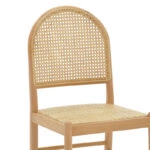 Καρέκλα Alessia  ξύλο οξιάς-rattan φυσικό 43x44x89εκ