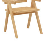 Πολυθρόνα Winslow  φυσικό rubberwood 52x59x79εκ