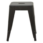 Σκαμπό Utopia  μέταλλο μαύρο ματ 30x30x45εκ