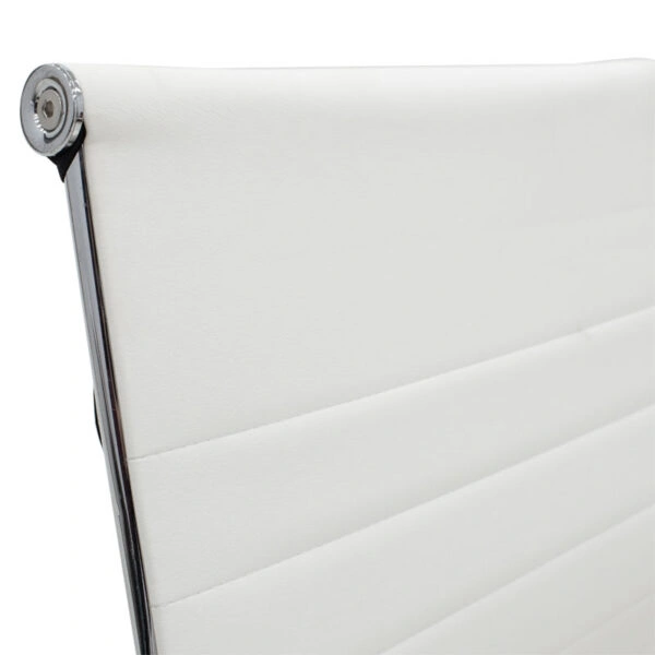 Καρέκλα γραφείου επισκέπτη Valter λευκό pu 55.5x48x88εκ