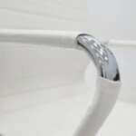 Καρέκλα γραφείου επισκέπτη Valter λευκό pu 55.5x48x88εκ