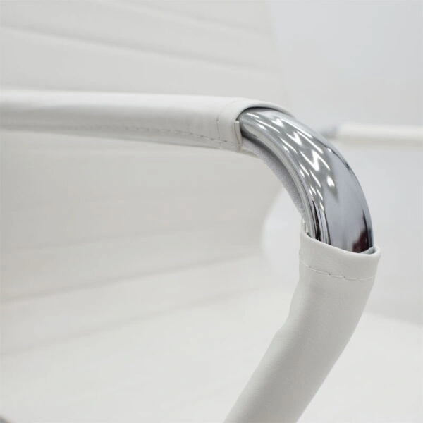 Καρέκλα γραφείου επισκέπτη Valter λευκό pu 55.5x48x88εκ