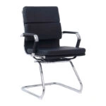 Καρέκλα γραφείου επισκέπτη Tokyo μαύρο pu 55.5x48x88εκ