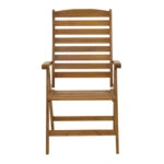 Πολυθρόνα 5 θέσεων Warmo  πτυσσόμενη ξύλο ακακίας φυσικό 62x66x110εκ