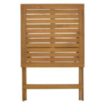 Τραπέζι Perdu πτυσσόμενο φυσικό ξύλο ακακίας 60x60x72εκ