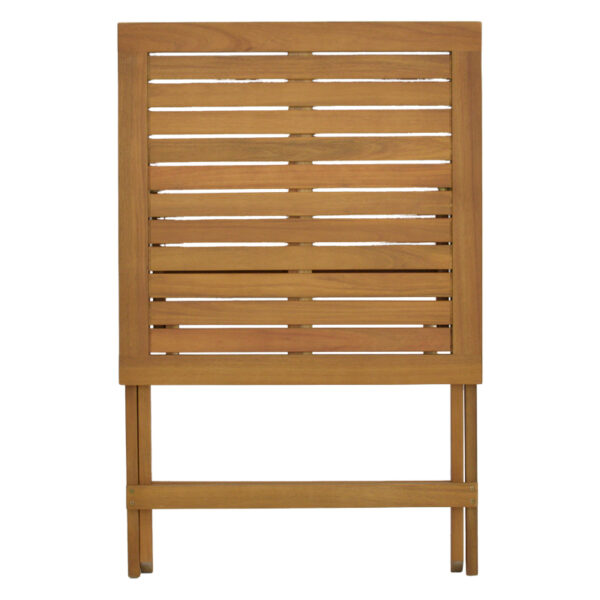 Τραπέζι Perdu πτυσσόμενο φυσικό ξύλο ακακίας 60x60x72εκ