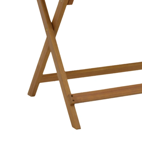 Τραπέζι Jaybo πτυσσόμενο φυσικό ξύλο ακακίας 100x65x72εκ