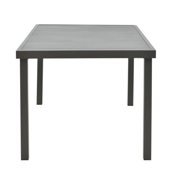 Τραπέζι Kliton  αλουμινίου ανθρακί 150x80x74εκ