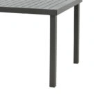 Τραπέζι Kliton  αλουμινίου ανθρακί 150x80x74εκ