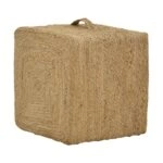 Σκαμπό Tresa Inart φυσικό 100% γιούτα 50x50x35εκ