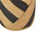 Σκαμπό Relous Inart φυσικό-μαύρο 100% γιούτα Φ37x39εκ