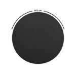 Επιφάνεια τραπεζιού Sensie  τ.Werzalit ανθρακί Φ70εκ