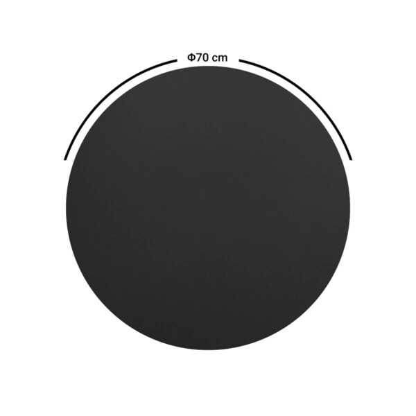 Επιφάνεια τραπεζιού Sensie  τ.Werzalit ανθρακί Φ70εκ