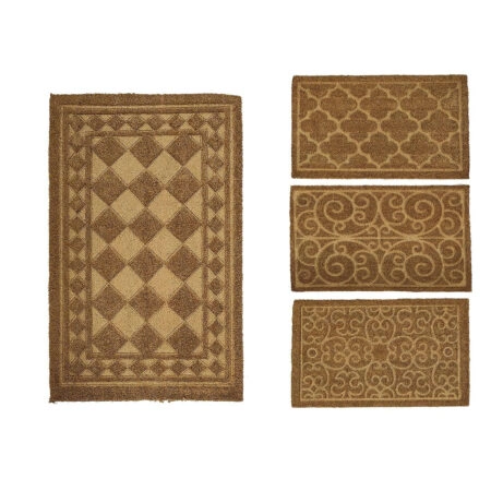 Χαλί Περίτεχνο Καφέ 45x75cm Σε 4 Σχέδια Καφέ