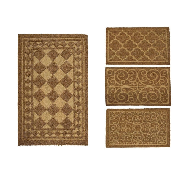 Χαλί Περίτεχνο Καφέ 45x75cm Σε 4 Σχέδια Καφέ