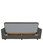 Καναπές Κρεβάτι  AMETHYST Τριθέσιος Σκούρο Γκρι 214x78x78cm