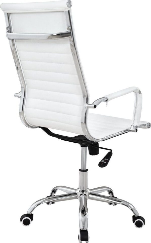 Καρέκλα Γραφείου  ΔΙΩΝΗ Λευκό PU 55x60x104-111cm