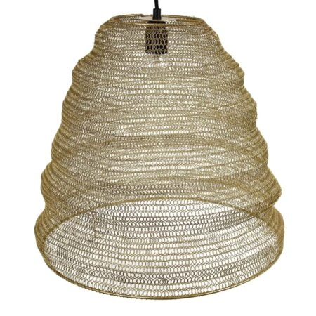 Φωτιστικό Κρεμαστό ArteLibre Χρυσό Μέταλλο 43x43x40cm