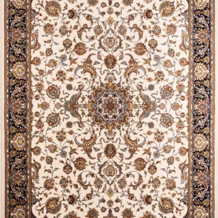 ΧΑΛΙ ROYAL SILK 003/W CREAM-BLUE - 160cm x 235cm