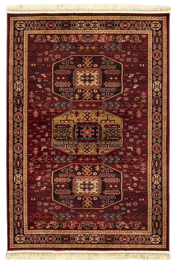 ΧΑΛΙ PERSIA 6057 BURGUNDY ΜΕ ΚΡΟΣΣΙ - SET067(2x140,1x200)