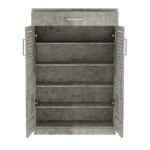 Παπουτσοθήκη-ντουλάπι SANTE 20 ζεύγων χρώμα antique ανθρακί 80x37x123εκ