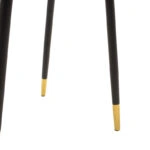 Καρέκλα Sila βελούδο κεραμιδί-μαύρο χρυσό πόδι