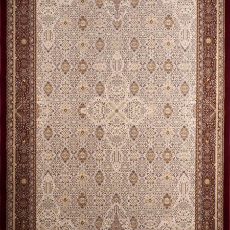 ΧΑΛΙ ROYAL SILK 1335/Z CREAM-RED - 200cm x 285cm