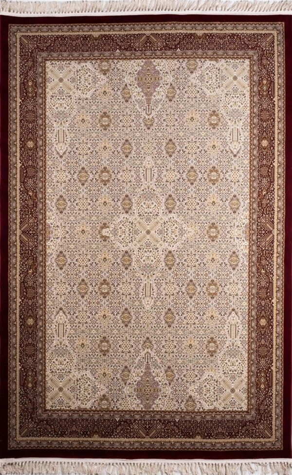 ΧΑΛΙ ROYAL SILK 1335/Z CREAM-RED - 160cm x 235cm