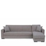 Καναπές Κρεβάτι Γωνιακός JOSE Καφέ 270x150x86cm