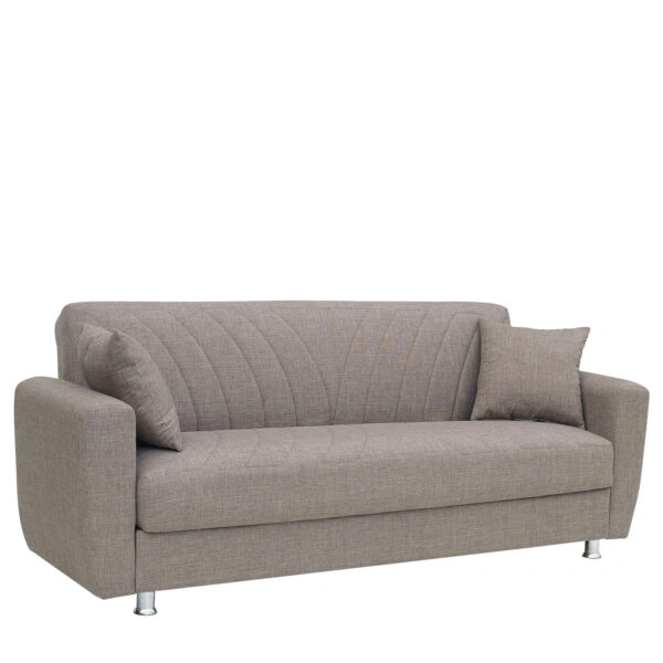 Καναπές Κρεβάτι Τριθέσιος JUAN Καφέ 210x84x86cm