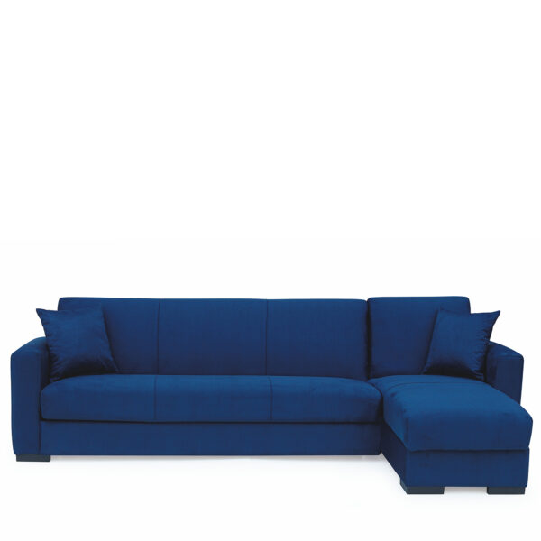 Καναπές Κρεβάτι Γωνιακός  JOSE Μπλε 270x150x86cm