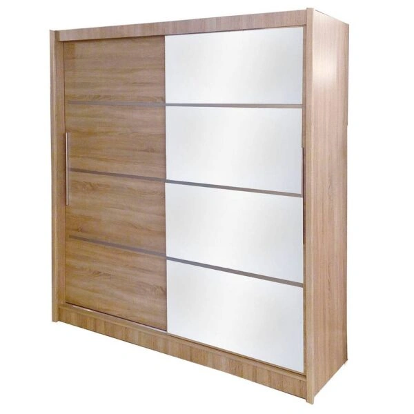 Ντουλάπα Δίφυλλη Ilona Sonoma 180x61x215εκ MDF