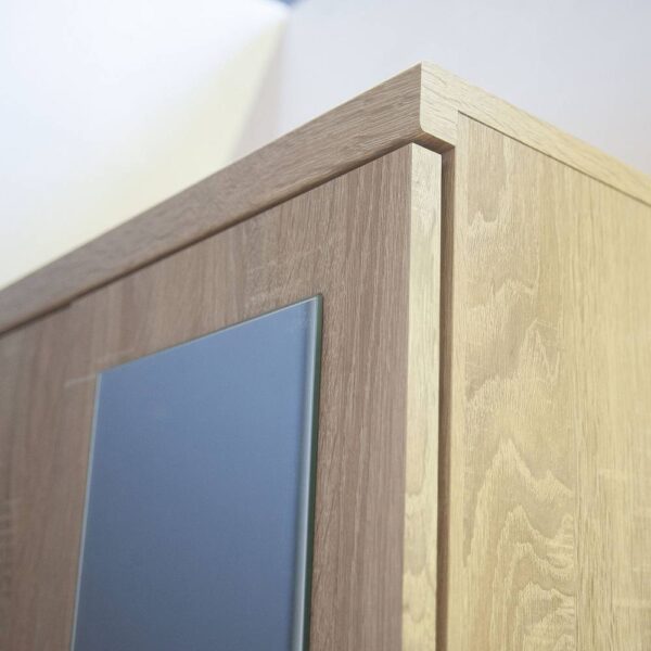 Ντουλάπα Δίφυλλη Top Mix 60x33x183cm Σονόμα με Καθρέπτη