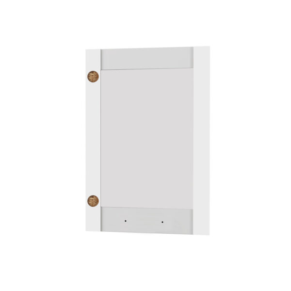 Άνω Πορτάκι-Τζάμι Δεξί Charlotte Λευκό 50x71.8x1.6cm