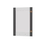 Άνω Πορτάκι-Τζάμι Αριστερό Charlotte Γραφίτης 50x71.8x1.6cm