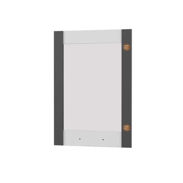 Άνω Πορτάκι-Τζάμι Αριστερό Charlotte Γραφίτης 50x71.8x1.6cm