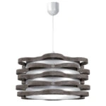 Φωτιστικό Κρεμαστό Florence Μονόφωτο Γκρί (PP-PVC) Ε27 48x48x80cm