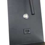 Φωτιστικό Τοίχου Led 3W 3000K Μαύρο 12x16.5x22.5cm