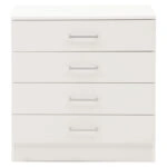 Συρταριέρα Elise  4ων συρταριών λευκό 69x40x71εκ