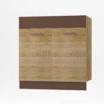 Alina Κάτω ντουλάπι Νεροχύτη 80x44,5x85cm Σονόμα-Μόκκα