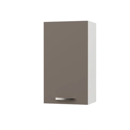 CHARLOTΤE Πάνω Ντουλάπι 40x30.5x71.8εκ με μεταλλικά χερούλια Μόκα