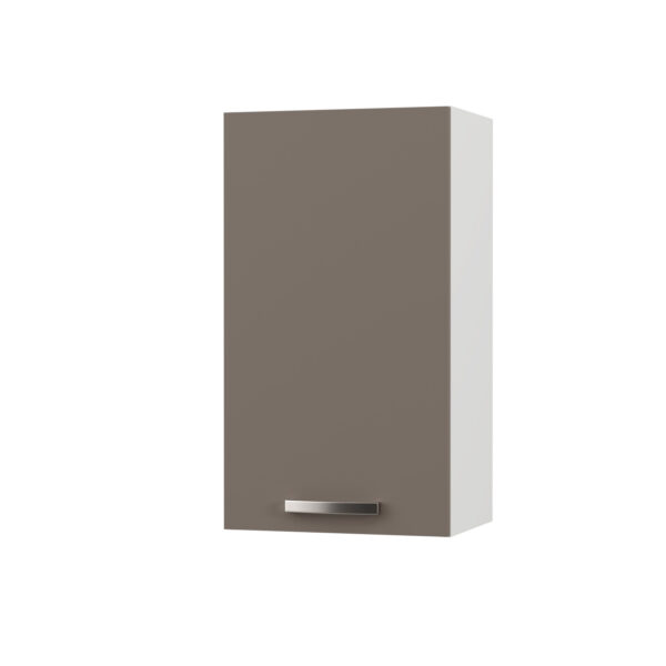 CHARLOTΤE Πάνω Ντουλάπι 40x30.5x71.8εκ με μεταλλικά χερούλια Μόκα