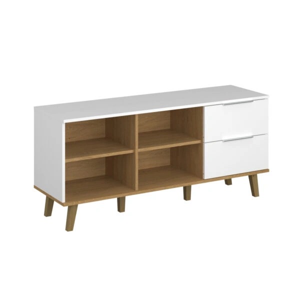 Μπουφές Neptune Λευκό-Σονόμα 134x40x61cm