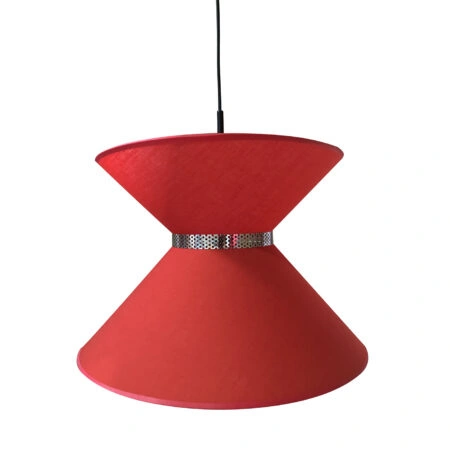 Φωτιστικό Μοντέρνο κρεμαστό Ύφασμα Μονόφωτο Ε27 Φ40x80εκ.