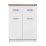 Κομότα Top Mix 60x33x85cm Λευκό-Σονόμα