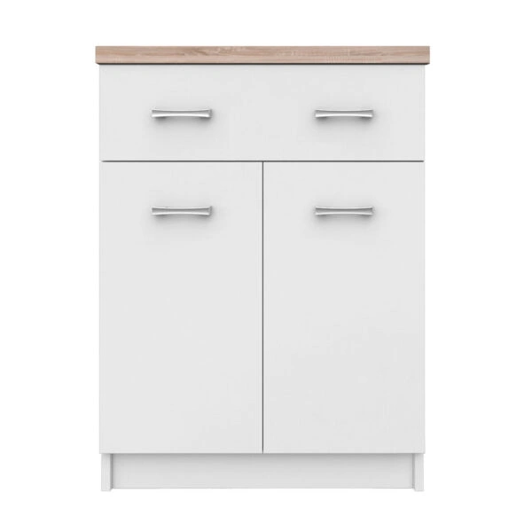 Κομότα Top Mix 60x33x85cm Λευκό-Σονόμα