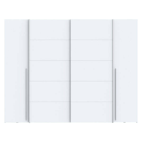 Ντουλάπα ρούχων Verzo τετράφυλλη λευκό μελαμίνης 270.5x61.5x210.5εκ