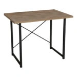 Γραφείο εργασίας Ustando oak μελαμίνης-μαύρο μέταλλο 90x60x72εκ